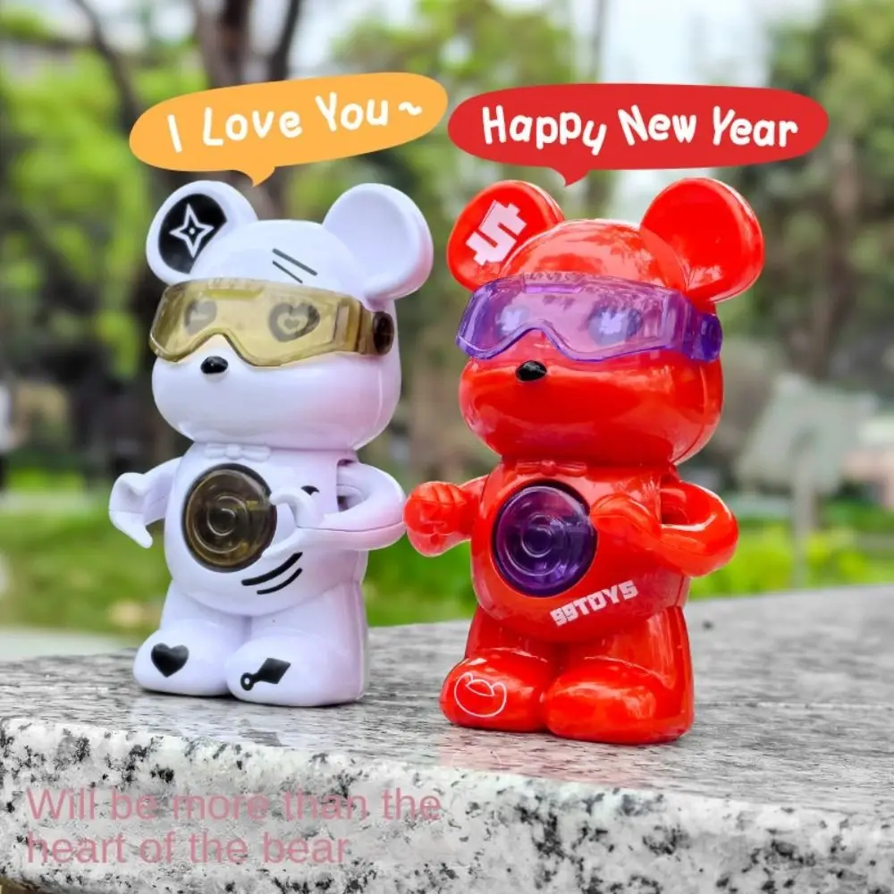 Confession Bear Flash Sound Toys Luminous Talking Happy New Year Bear Flash Model Love Gesture Heart Bear Sound Heart Led Toy