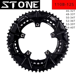 Stone Bike Round Double Chainring 2x 52 36T 53 39T 54 40T 50 34T  4632Tfor Shinmano road bike 12speed  110 BCD 5 Bolts