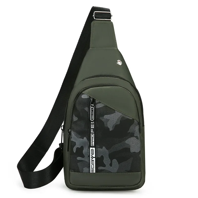 Outdoor sports and leisure simple and portable men's shoulder breast bag