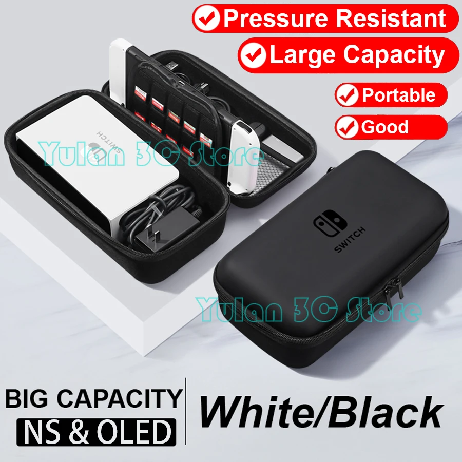 Nintend Switch & OLED Portable Protective Pouch Travel Carrying Case Storage Bag for Nintendo Switch & OLED Console Accessories