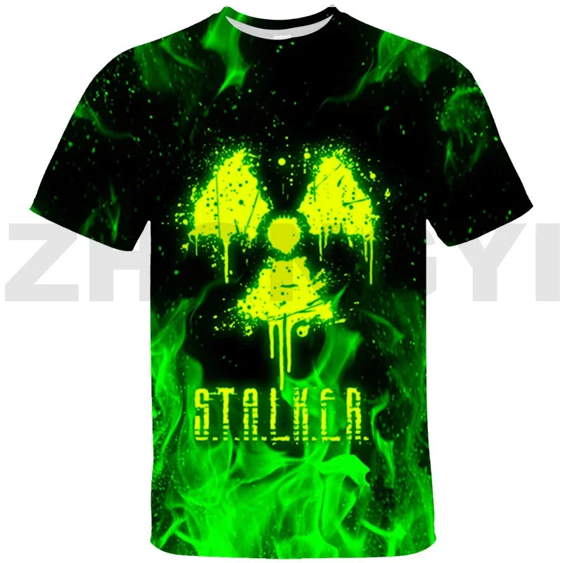 3D Trendy Game Stalker 2 Heart of Gun T Shirt Oversized Tshirt Kids Short Sleeve S.T.A.L.K.E.R. 2 Tops Tee Streetwear T-shirt