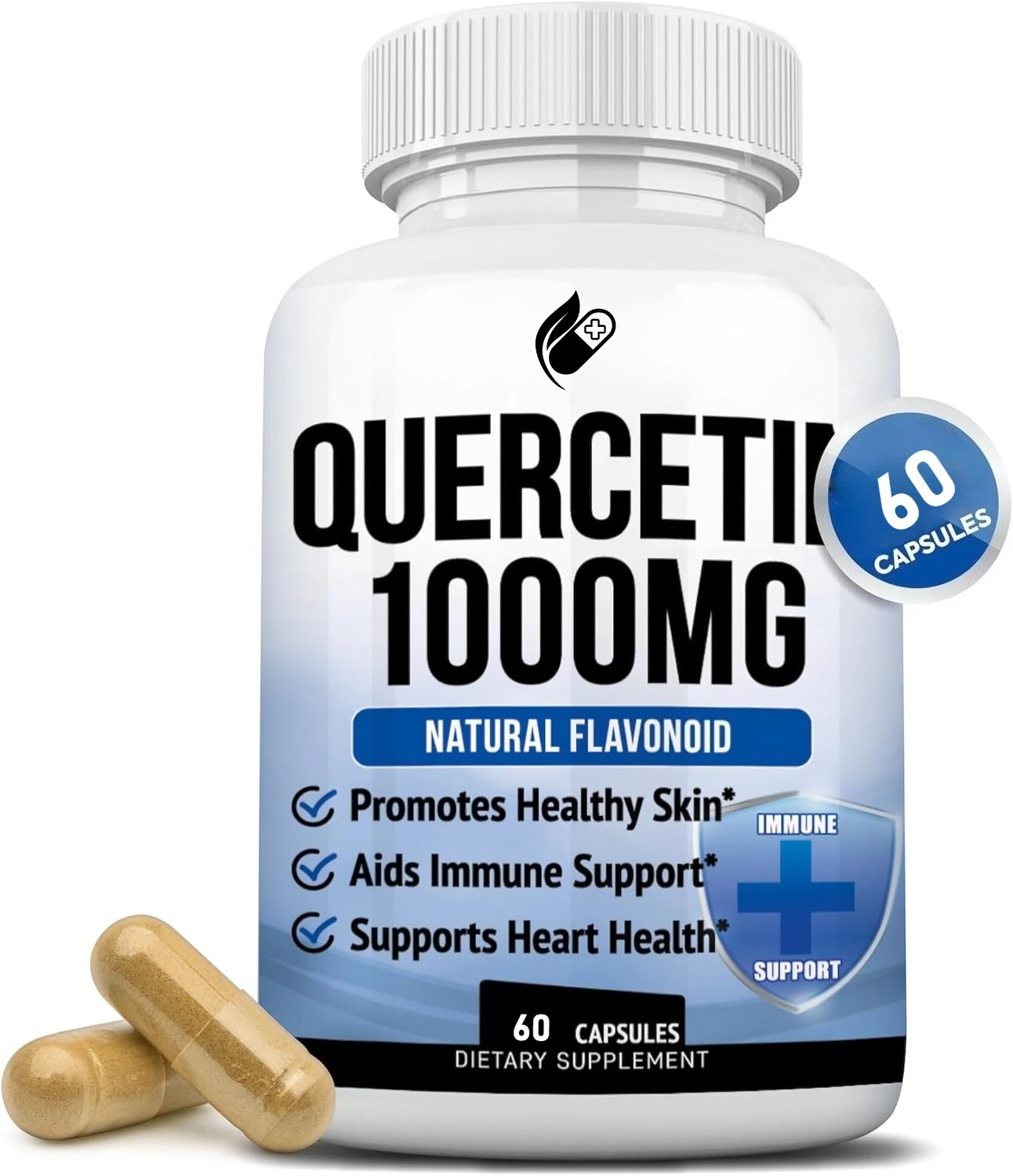 

Кверцетин 1000 мг на порцию, ультрамощная биофлавоноидная добавка для поддержки иммунитета, без ГМО