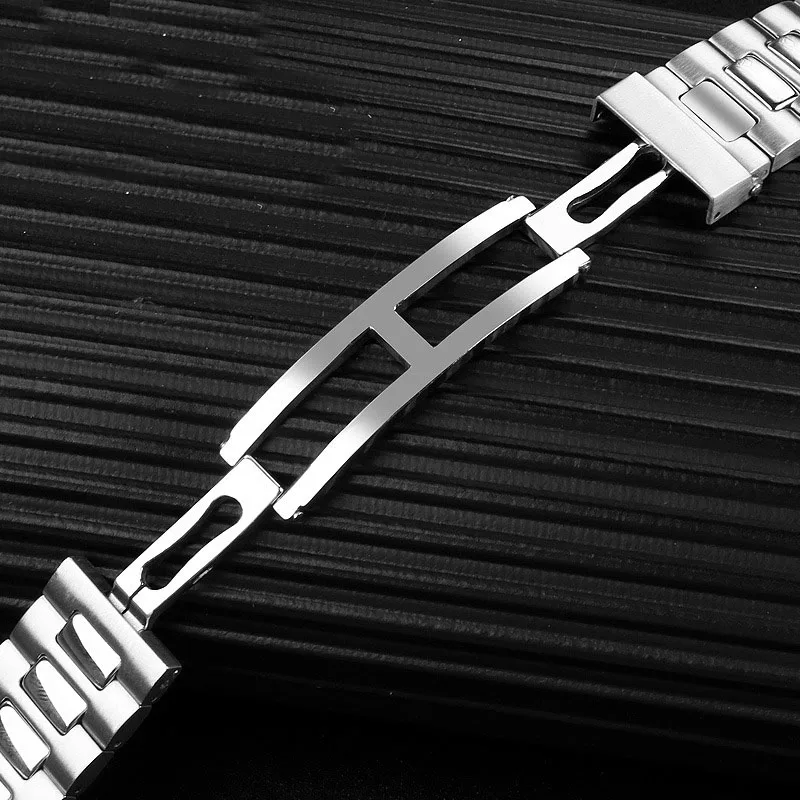 For Patek Philippe Nautilus Hand Watch Band Steel 5711 5726 Precision Steel Male Watch Chain With Raised Mouth 25-13mm Strap