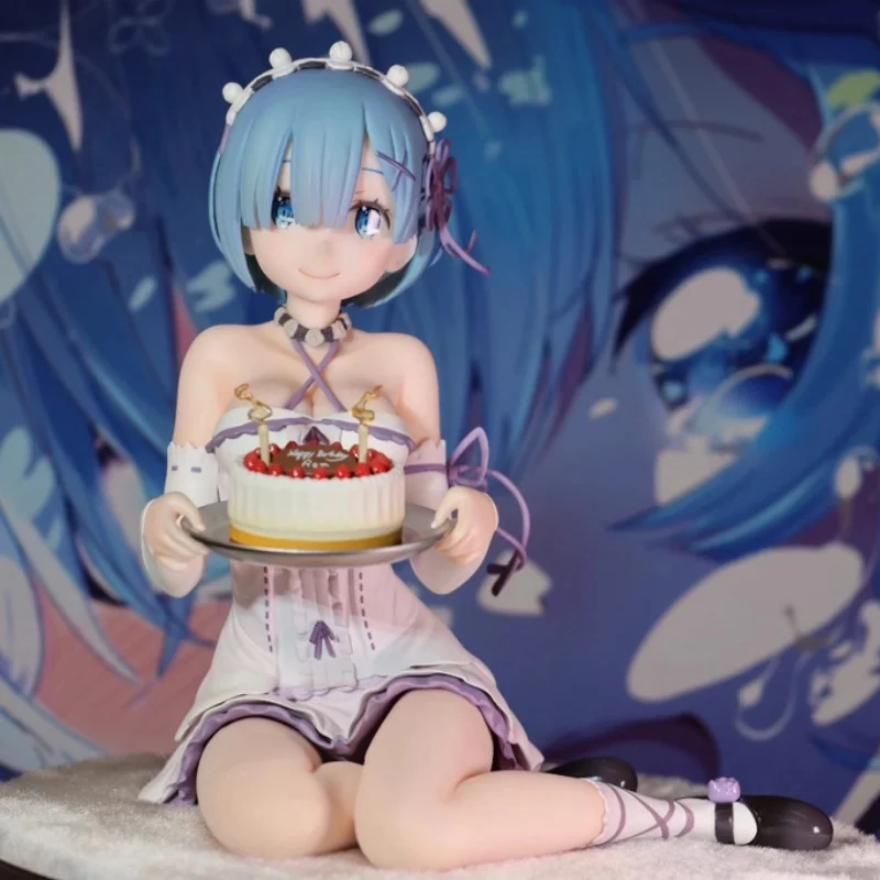 

Фигурка Rem 13см Торт на день рождения Ver. Жизнь в другом мире с нуля Коллекционная модель Орнамент Аниме Фигурка Игрушка