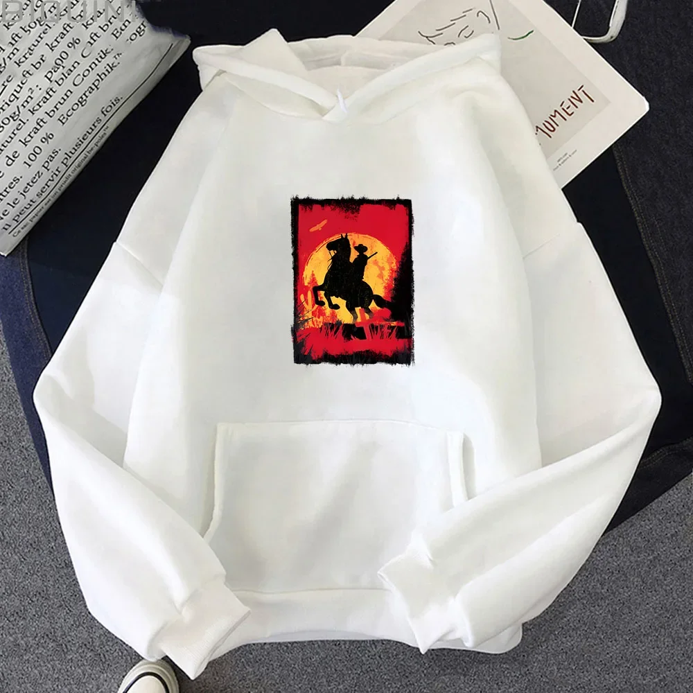 Red Dead Redemption Hoodies for Men Long Sleeve 2023 Anime Y2k Aesthetic Clothing Unisex Korean Style Streetwear Slight Strech