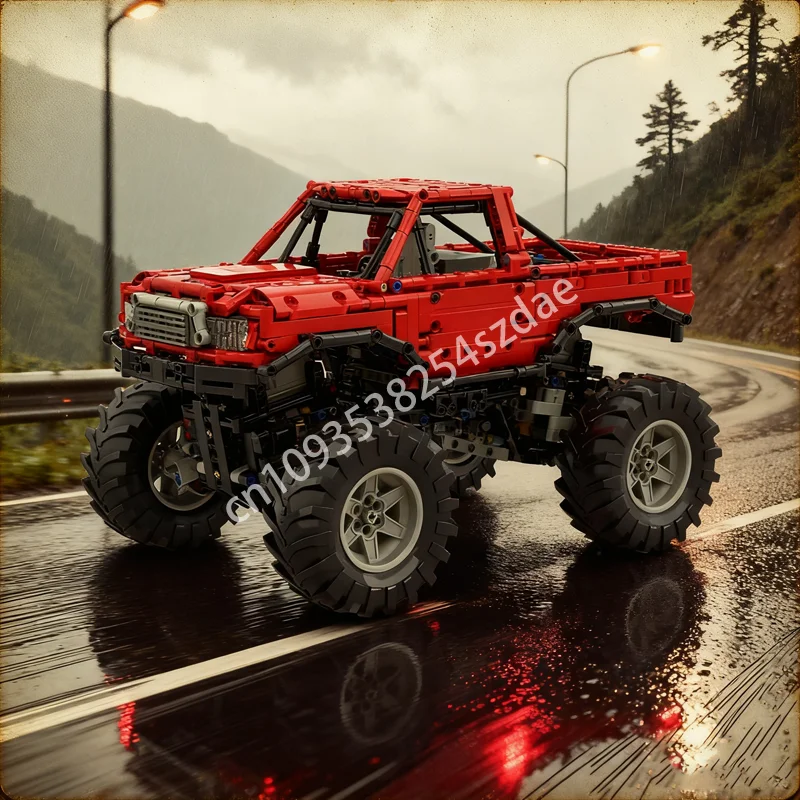 

1668pcs MOC Monster Truck Automated Technical Model Building Blocks Christmas Gift Architecture Assemble Toys DIY Creative Brick