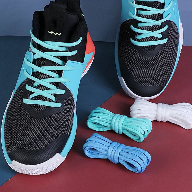 1 Pair Half-round Shoe Laces for Basketball Sneakers Men and Women Casual Shoes Shoelaces Sport Running Non-slip Shoelace