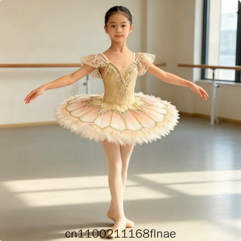 new-children's-ballet-skirt-women's-performance-costume-tutu-chiffon-fluffy-skirt-flower-fairy-stage-performance-costume