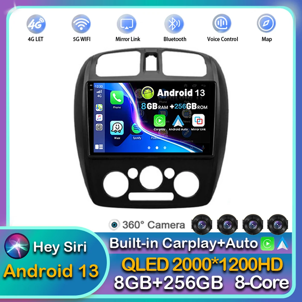 

Android 13 беспроводной Carplay для Mazda 323 BJ 2000 2001 2002 2003 мультимедийный видеоплеер автонавигация 2din DVD головное устройство WIFI