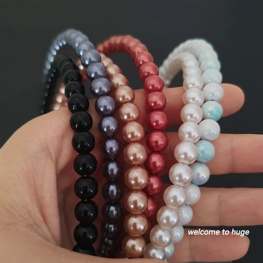 2pc Mode Vintage Erweiterte Perle Haarband für Frauen Mädchen Elegante Koreanische Haar Hoops Stirnband Zubehör – Detail 4