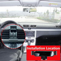 Car Mobile Phone Holder For Volkswagen Magotan B7 2015-2016yr LHD Air Vent GPS Gravity Stand Special Mount Bracket Accessories