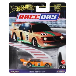 Original Hot Wheels Premium Car Culture Race Day BMW 320 Group 5 Toys for Boys 1/64 Diecast Voiture Alloy Model Collection Gift