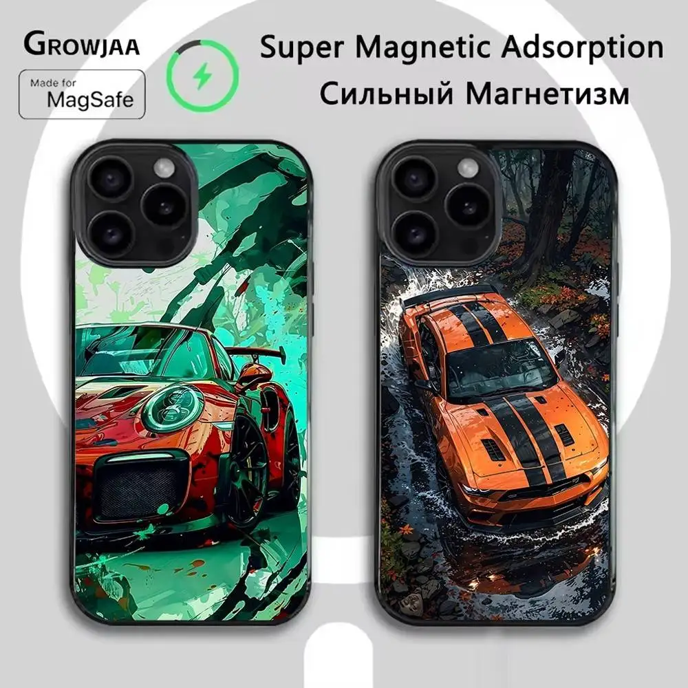 

Cool Racing Car Phone Case For iPhone 16e,16,15,14,13,12,11,Plus,Pro,Max,Mini Magsafe Magnetic Wireless Charging