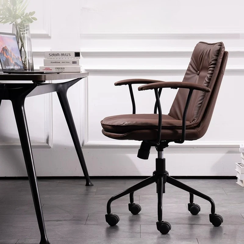 Cadeira de escritório ergonómica e confortável, ideal para conferências, com design moderno e luxuoso, estilo nórdico, rodízios, cadeira de escritório