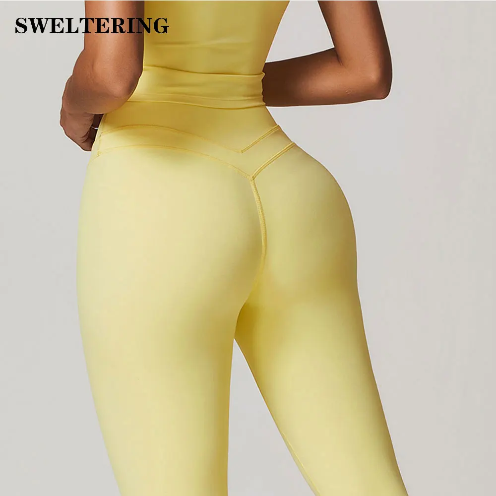 

SWELTERING Yoga Pants Women Leggings Hips Lifting Gym Legging Sport High Waist Fitness Legging Bubble Butt Workout Running Tight