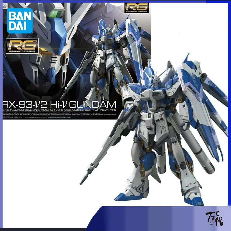 

BANDAI GUNDAM RG 1/144 RX-93-V2 Hi-v аниме Гундам фигурки, сборные оригинальные игрушки из ПВХ