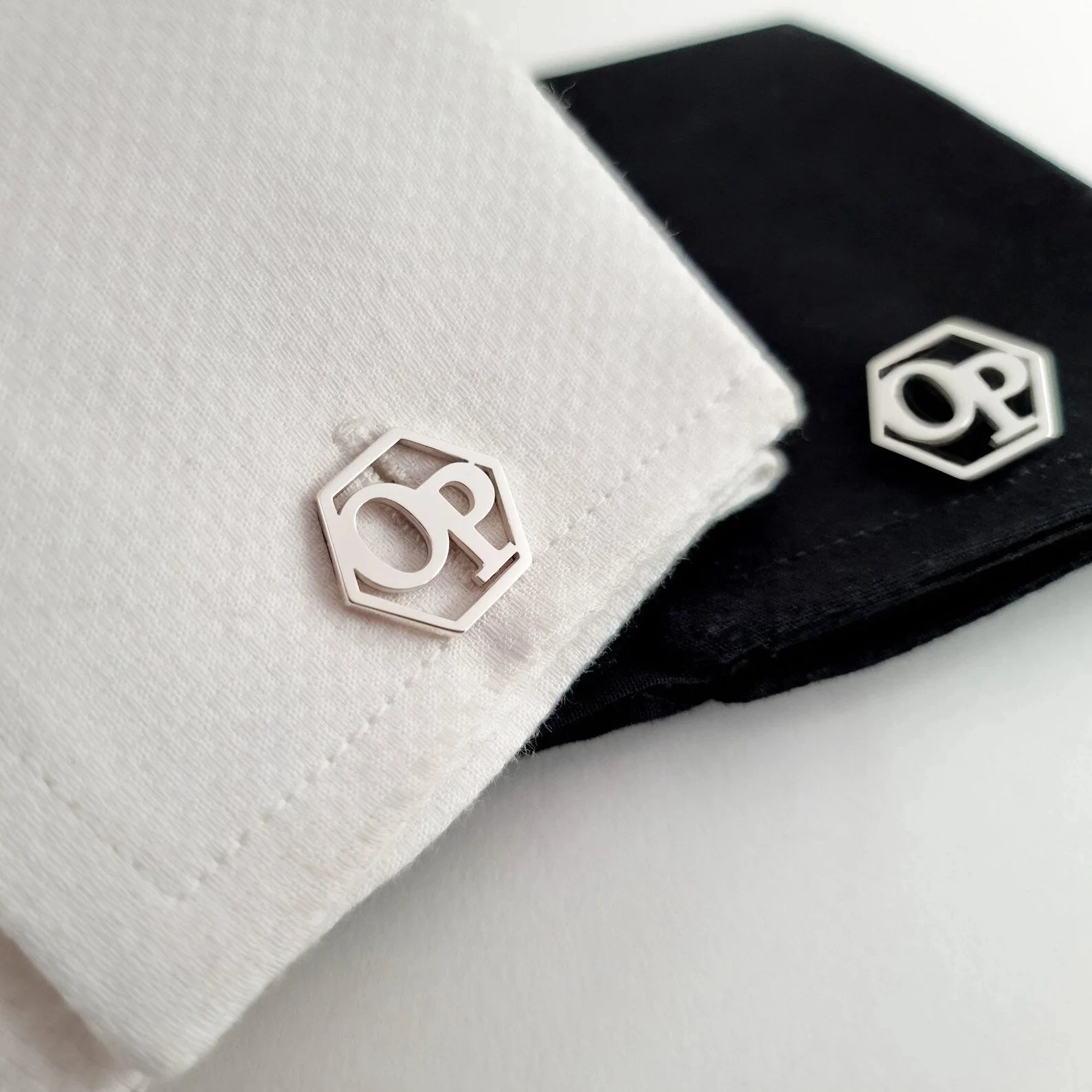 Custom Initial Cufflinks Personalized Hexagon Cufflink Letters Cufflink Shirt Groom Cufflinks For Men Stainless Steel Jewelry