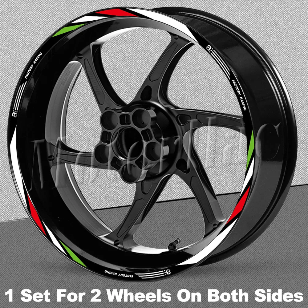 Motorrad-Radaufkleber 17 Zoll Felgenstreifen-Dekor Zubehör für Aprilia V4 TUONO 1100 RSV4 RS150/250/660 GPR APR Shiver 750 900 – Detail 9