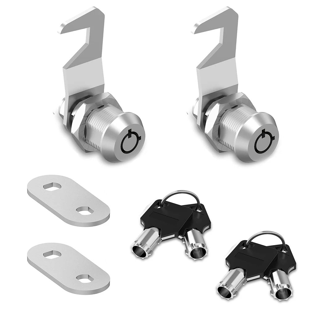 Toolbox Lock Kit with Keys Hook Cam Tubular Cam Lock Set 5/8 Inch Cylinder Depth for Reliable Security in Toolboxes and Cabinets