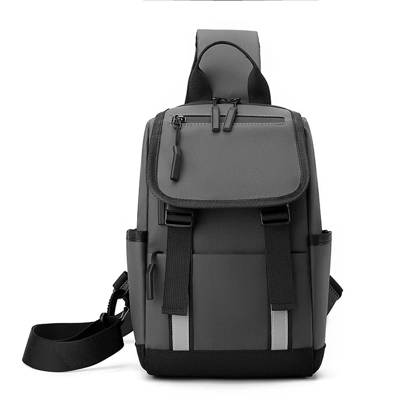 أزياء الرجال حقيبة صدر للرجال العصرية Crossbody دراجة نارية على ظهره متعددة الوظائف الكتف حقيبة كروسبودي للماء حقيبة رجالية
