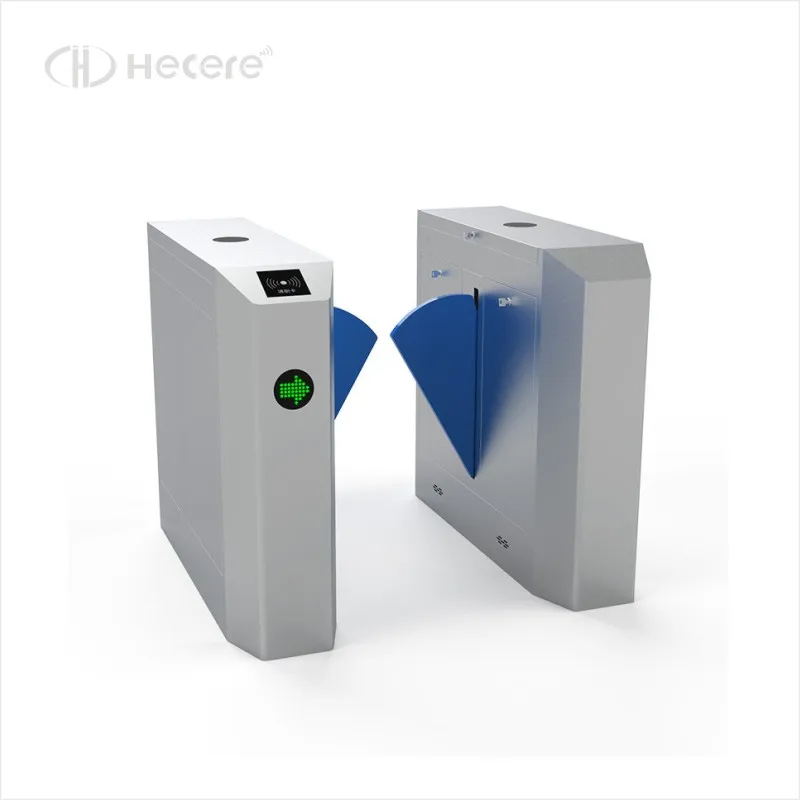 Automatic Turnstile Gate Barrier Speed Flap RFID Card Access Control 2-Way Operation Collision Avoidance 0.5s Open/Close Time