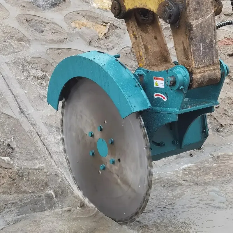 

Hydraulic Rock Cut Diamond Blade Saw Easy To Install Trenching Excavator Concrete Saw Motor Pump Construction Equipment