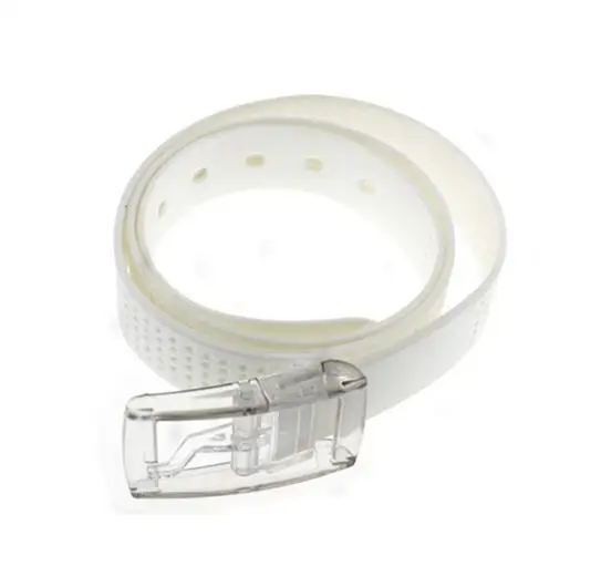 

Dress Belts for Men Adjustable Rubber No Metal Silica Gel Men's Silicone