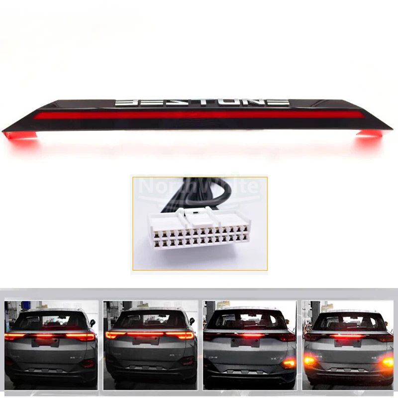 Car Rear Tail Light For FAW Bestune T77 Brake Light Rear Center Light Taillamp With Rhythm X601V6550