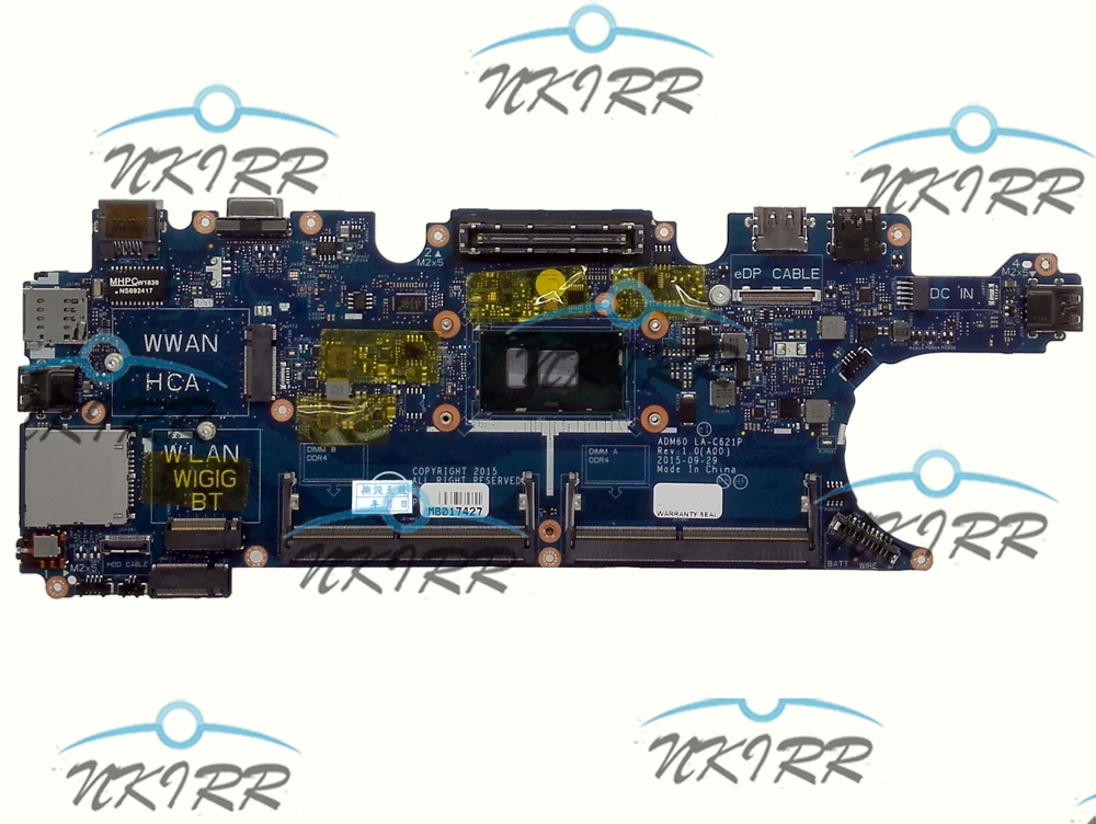 

I7 I5 I3 ADM60 LA-C621P T78NH YM98P 21YM5 DV5YH 6N3K7 76R9T 0T78NH 0YM98P 021YM5 0DV5YH 06N3K7 for Latitude E5270 Motherboard