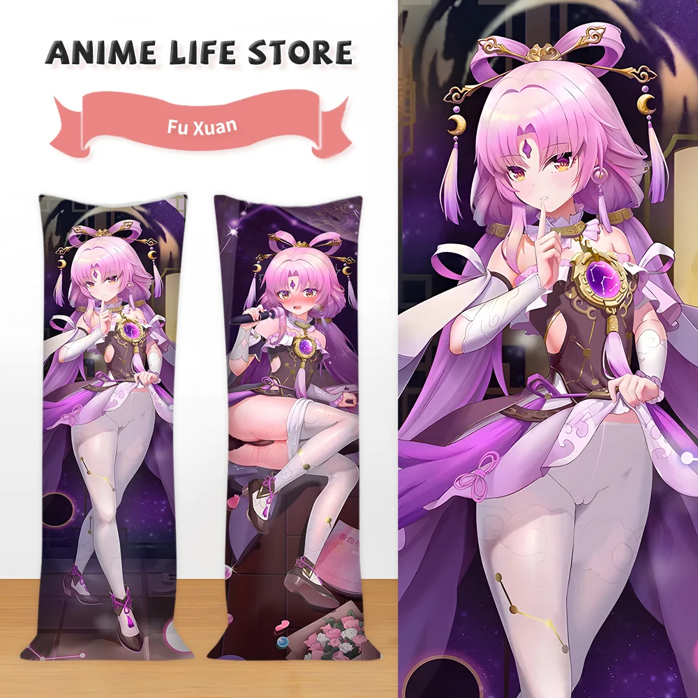 Fu Xuan Dakimakura Honkai: Star Rail Cushion Cover Cartoon Anime Sxy Girl Hugging Body Pillowcase Customize Pillow Case