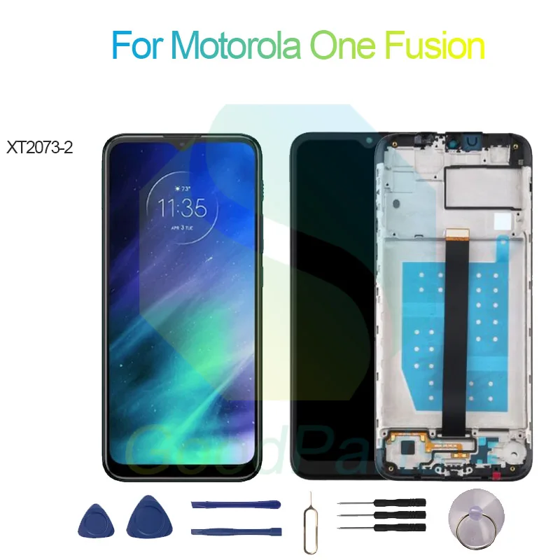 For Motorola One Fusion Screen Display Replacement 1600*720 XT2073-2 Moto One Fusion LCD Touch Digitizer