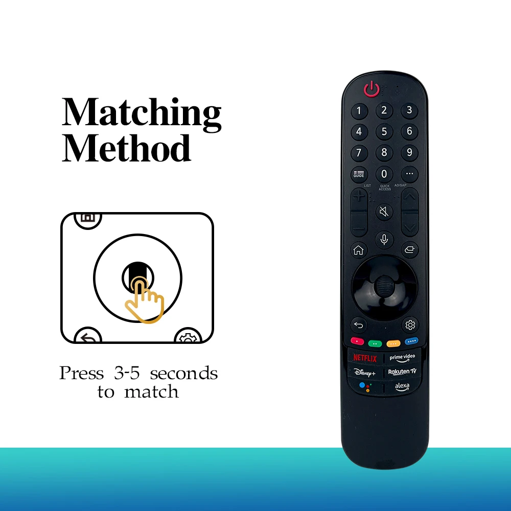 Voice & Cursor Remote with 360° IR for LG Smart TV – MR22GA Replacement, Long Range Full Connection Controller