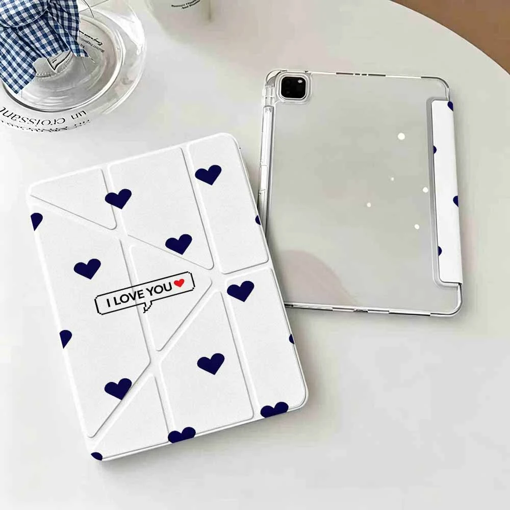 Best Seller Love Hearts For IPad Mini Air Pro 13 12.9 11 10.9 10.5 10.2 9.7 8.3 7.9 inch 5 6 7 8 th Pen Slot Tablet Case