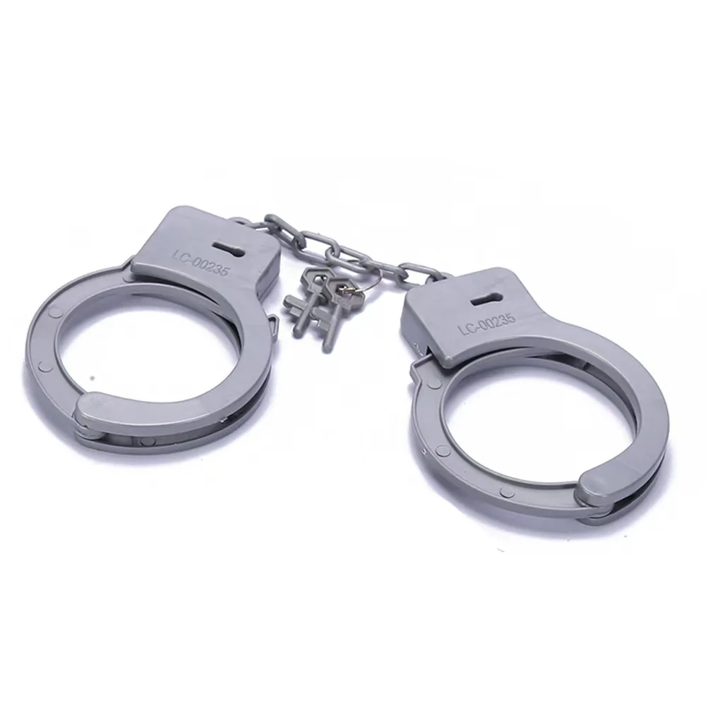 

1pc Plastic handcuffs role-playing set props play small police officers, children's toy handcuffs models