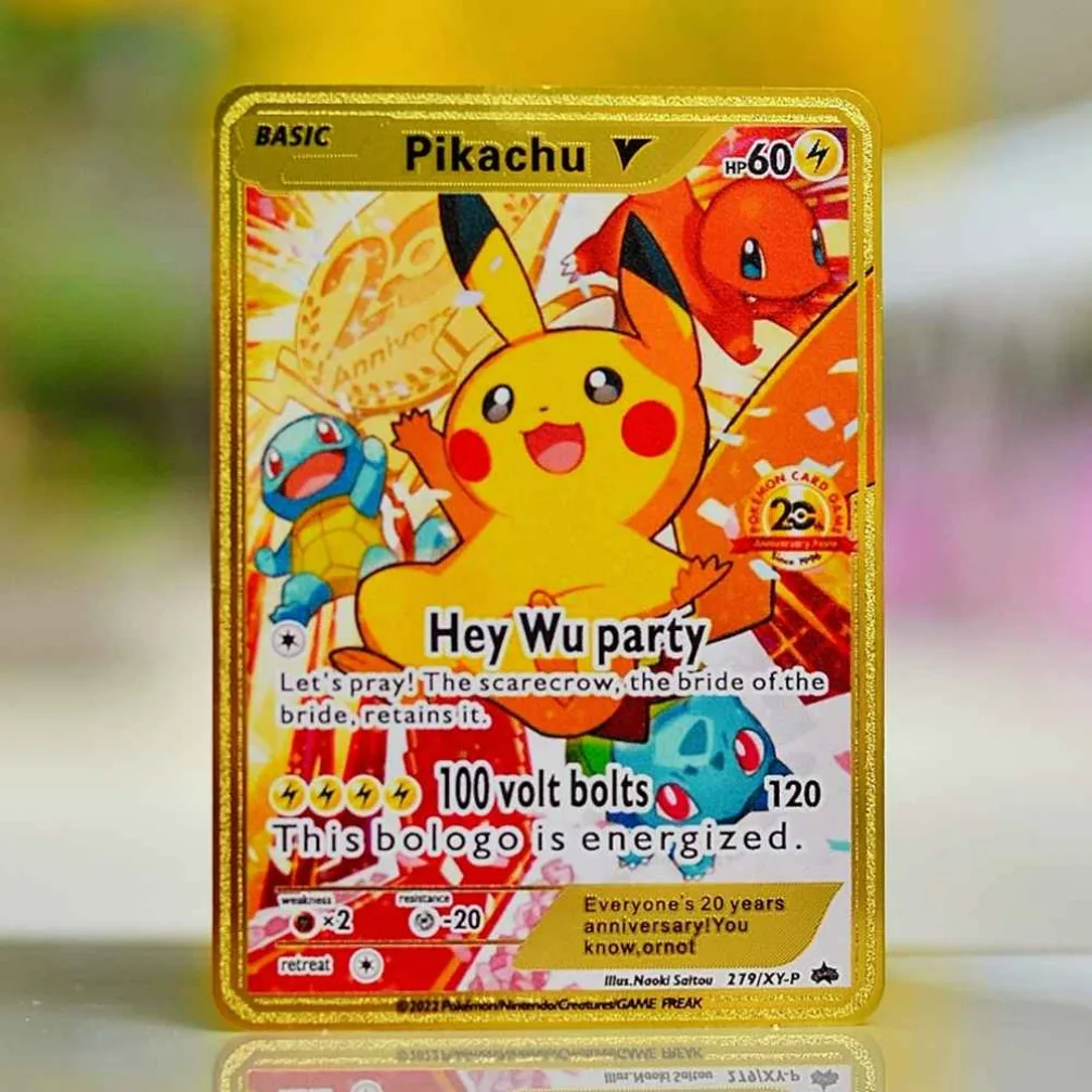 أنيمي الذهب Tcg بطاقة البوكيمون بطاقات معدنية بوكيمون رسائل Charizard Vmax بيكاتشو Gx ماريو أومبيرون Vstar مجلس ألعاب الاطفال اللعب هدية