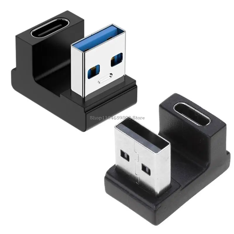 USB Male to Type C Female Adapter Extension 90 Degree Extender