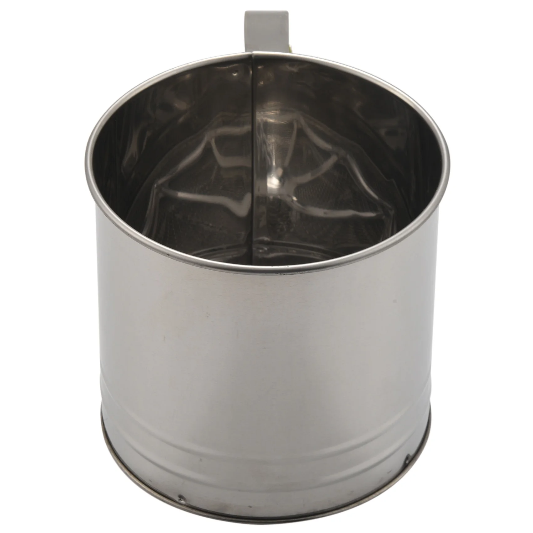 New Stainless Steel Flour Sifter Large Baking Sieve Cup for Powdered Sugar
