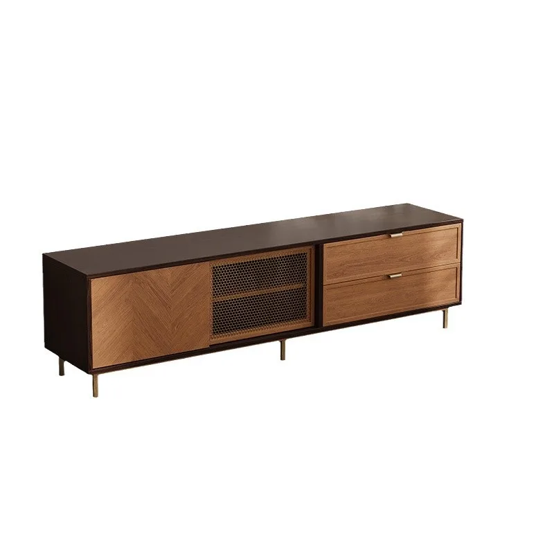 

Medieval style, copper TV cabinet, coffee table, simple TV cabinet, home, living room, retro
