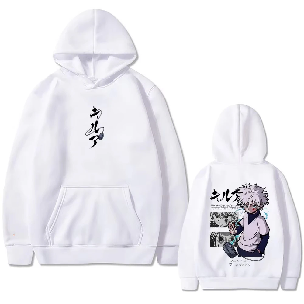 Hunter X Hunter Killua Zoldyck Hoodie Unisex Herren Damen Baumwolle Grafikdruck Langarm Streetwear 2026 Sommer Casual Bestseller – Detail 4