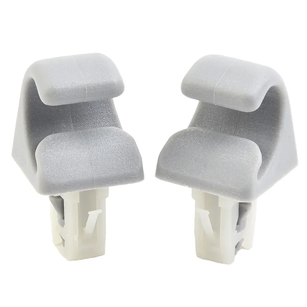 Car Spare Parts High Quality New Style Practical To Use Brand New Sun Visor Hook Clips Sun Visor Hook Clips Car Replacement Gray