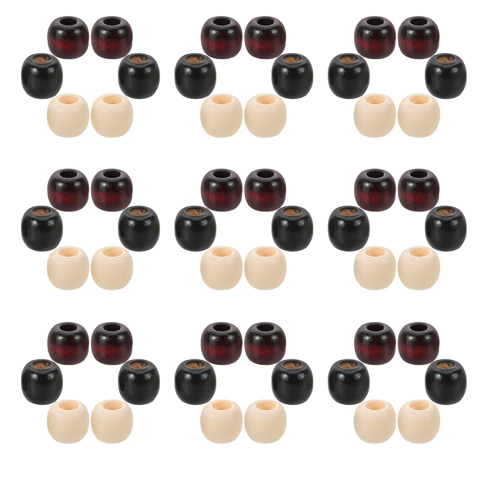 

60 шт. бусин для плетения косичек с большим отверстием, идеально подходят для изготовления браслетов, ожерелий, рукоделия, украшений и аксессуаров для волос