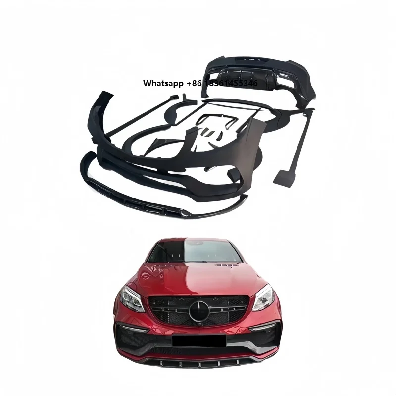For the  GLE Coupe 350/400/450/63 Models with the Topcar Carbon Fiber Wide-body Body Kit for Modification. Suitable