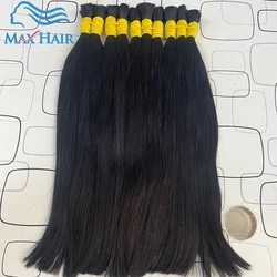Human Hair Bulk Braiding Straight Indian Hair No weft Natural Hair 100% Human Hair Extension Wholesale cabelo solto pelo suelto
