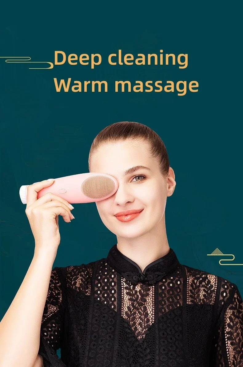 Deep Cleaning and Warm Massage Multifunctional Household Facial and Eye Hot Compress Device