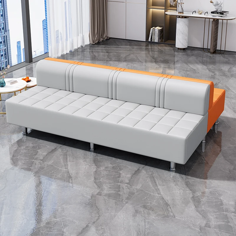 

Barbershop Waiting Chair Popular Salon Guest Waiting Bench Long Chair Lounge Area Seating Sofa