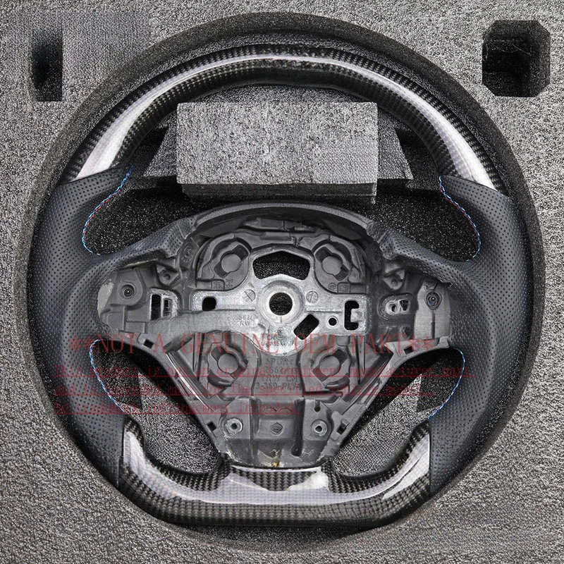 For BMW F30 5 Series 525 530 520 G Carbon Fiber Steering Wheel Horn Cover Shell Decorative