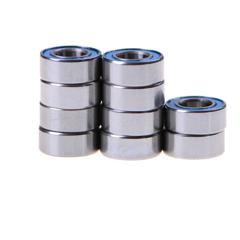 

10pcs MR105-2RS Rubber Sealed Ball Bearing Miniature Bearing 5 x 10 x 4mm Blue