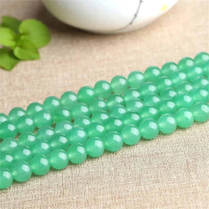 DIY Beads Accessories Cheap Natural Green Aventurine Bead Round Loose 15\