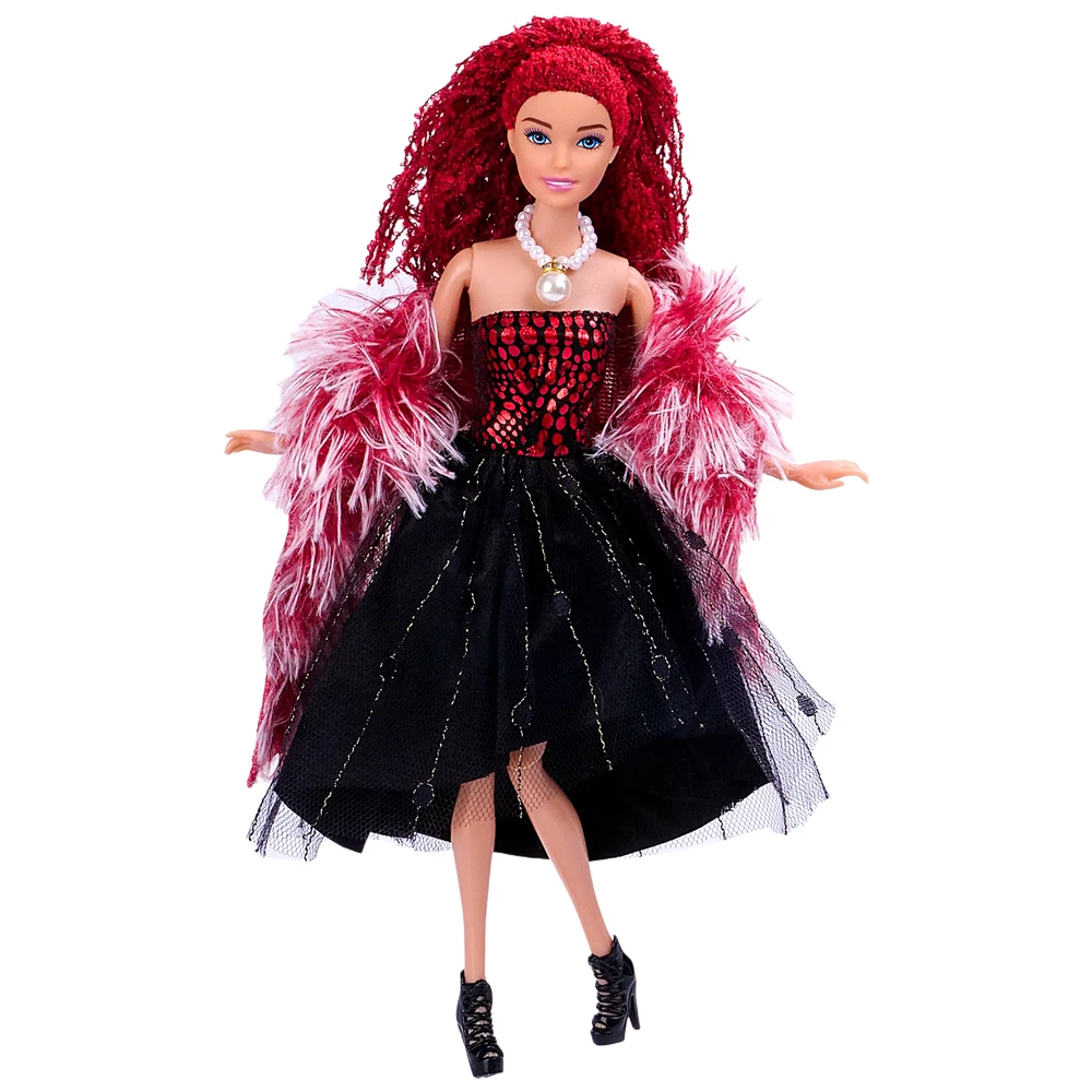 NK Princess Dress+Shawl+Necklace+Shoes 11.5-inch Doll Clothes For 1/6 Dolls Accessories Fashion Doll Clothes Gift Children Toy