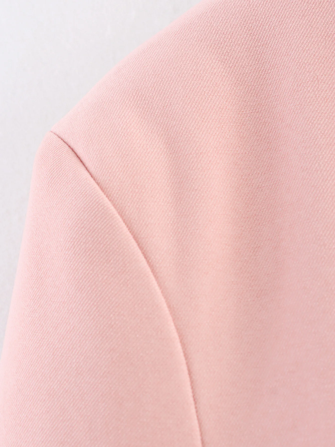 2025 Women's Fashion Versatile Unlined Pink Blazer Loose Fit New Style Multifunctional